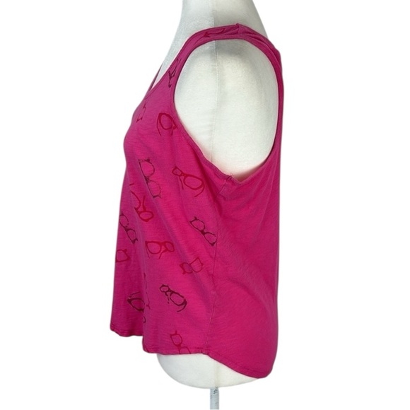 New York & Company Pink Sunglasses V-Neck Tank Size L - Picture 3 of 5